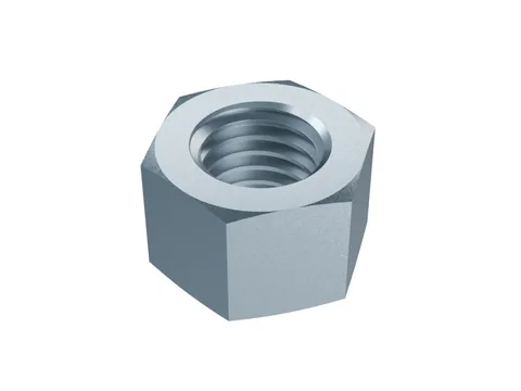 Hex Nut, Style 2 (High) ISO 4033 M12, zinc plated