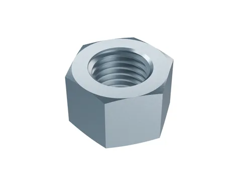 Hex Nut, Style 2 (High) ISO 4033 M24, zinc plated