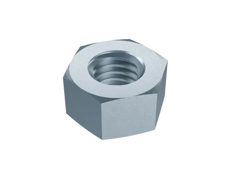 Hex Nut, Style 2 (High) ISO 4033 M6, zinc plated