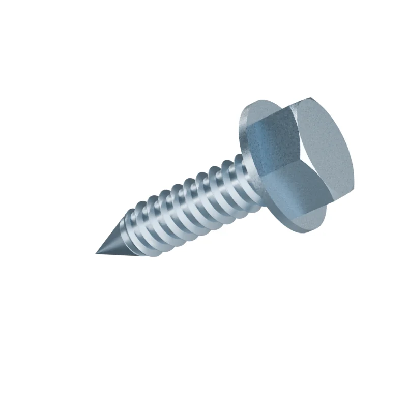 Hex Washer Head Tapping Screw ISO 7053 ST8 × 32, zinc plated