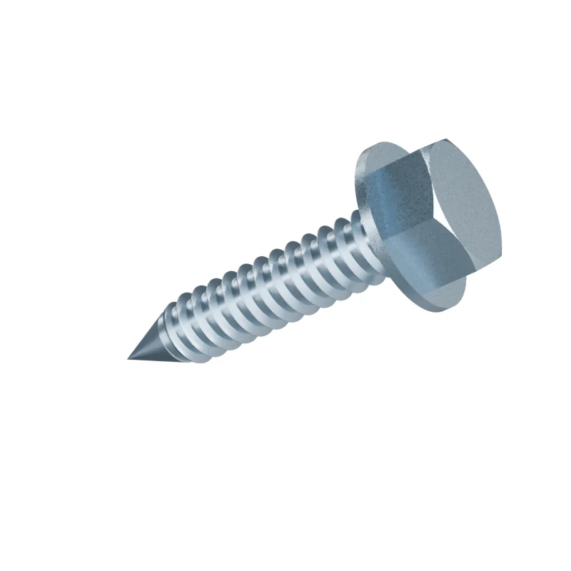Hex Washer Head Tapping Screw ISO 7053 ST8 × 38, zinc plated