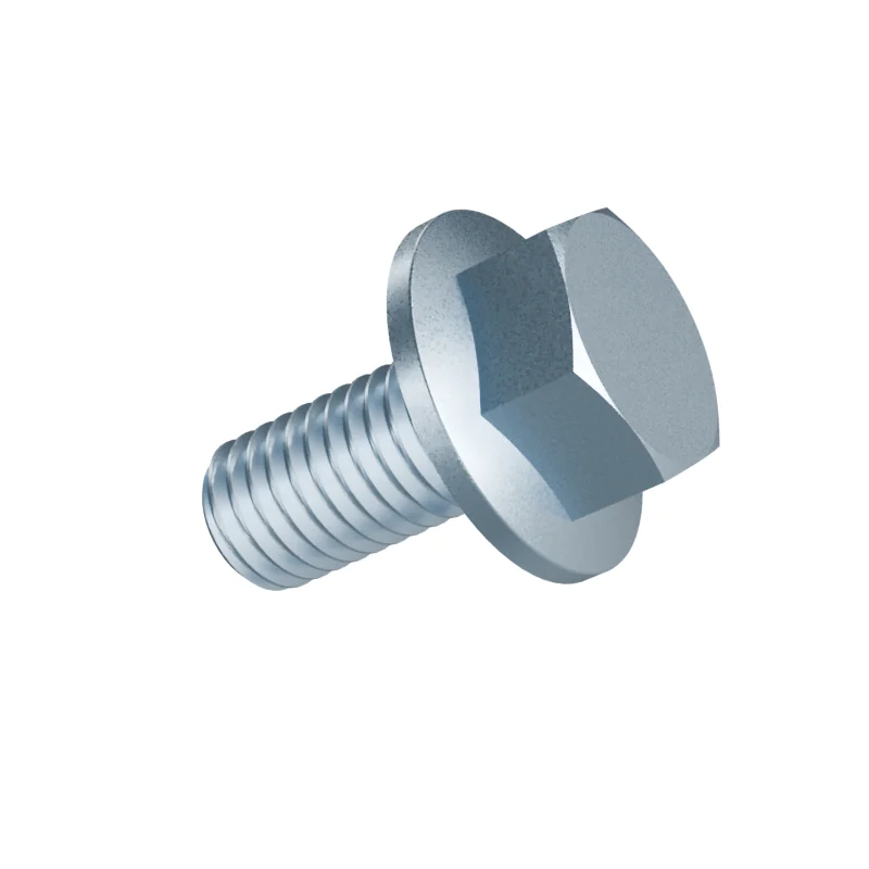 Hexagon Flange Bolt with Serrated Flange DIN 6921 M10 × 20, zinc plated