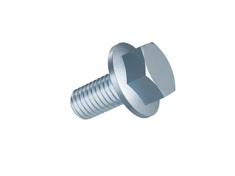 Hexagon Flange Bolt with Serrated Flange DIN 6921 M10 × 20, zinc plated