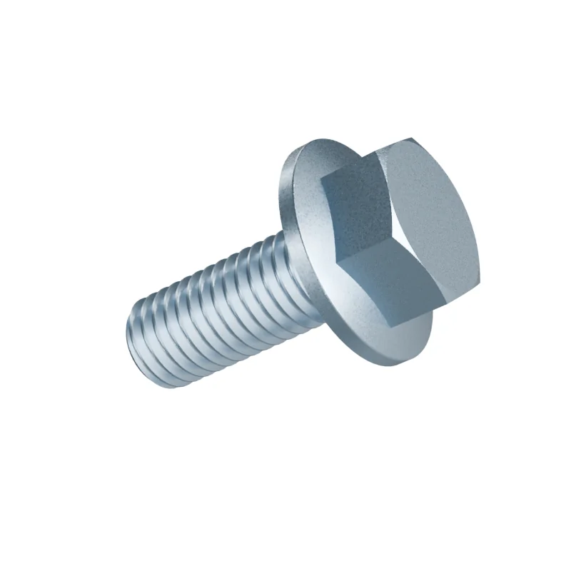 Hexagon Flange Bolt with Serrated Flange DIN 6921 M10 × 25, zinc plated