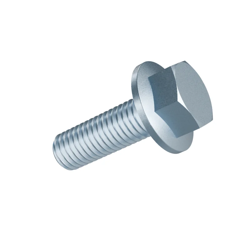 Hexagon Flange Bolt with Serrated Flange DIN 6921 M10 × 30, zinc plated