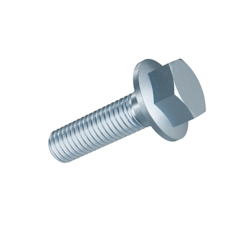 Hexagon Flange Bolt with Serrated Flange DIN 6921 M10 × 35, zinc plated