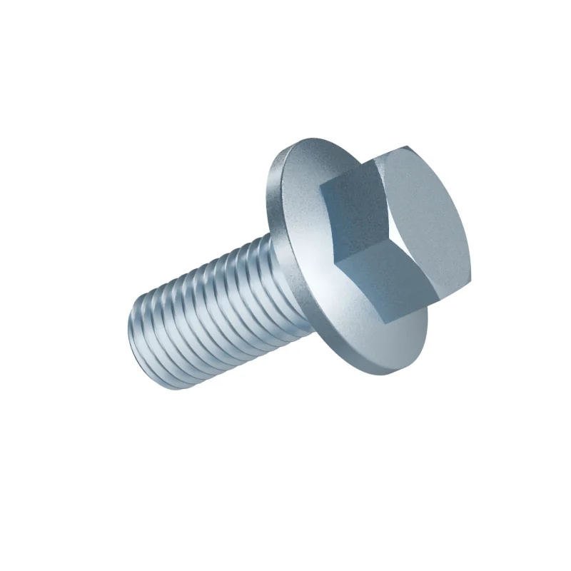 Hexagon Flange Bolt with Serrated Flange DIN 6921 M16 × 35, zinc plated