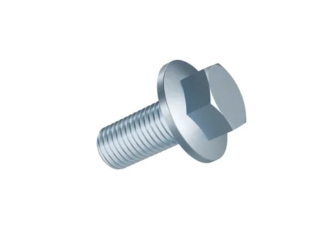 Hexagon Flange Bolt with Serrated Flange DIN 6921 M16 × 35, zinc plated