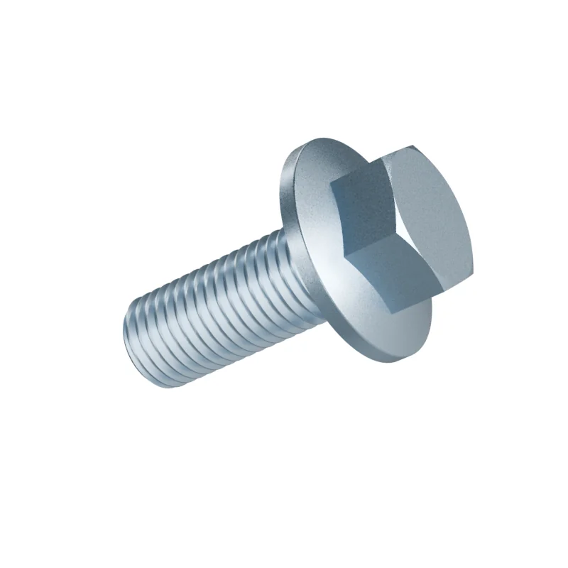 Hexagon Flange Bolt with Serrated Flange DIN 6921 M16 × 40, zinc plated
