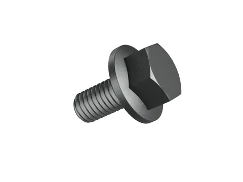 Hexagon Flange Bolt with Serrated Flange DIN 6921 M5 × 10, plain steel
