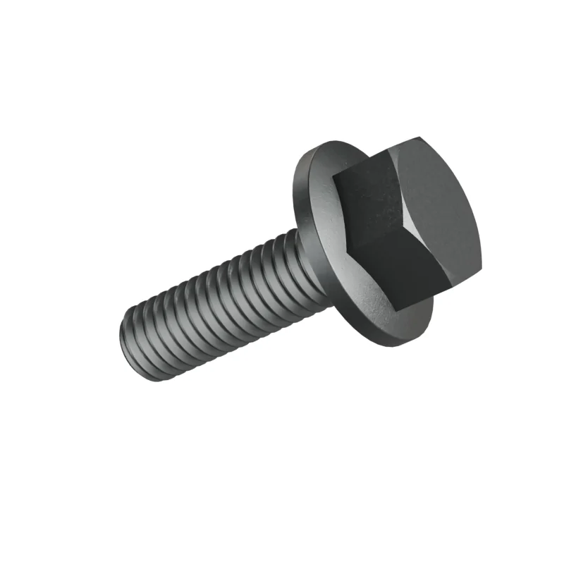 Hexagon Flange Bolt with Serrated Flange DIN 6921 M5 × 16, plain steel