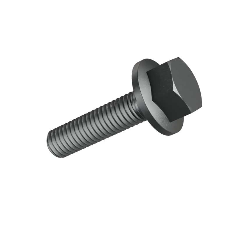 Hexagon Flange Bolt with Serrated Flange DIN 6921 M5 × 20, plain steel