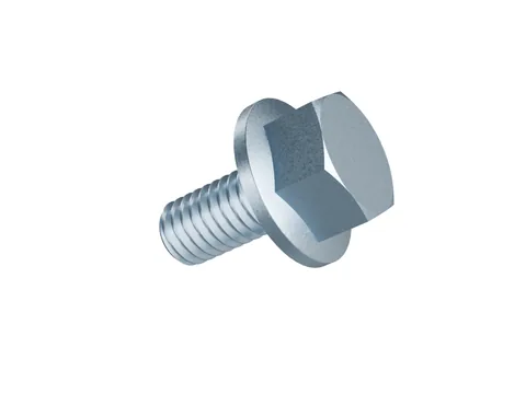 Hexagon Flange Bolt with Serrated Flange DIN 6921 M6 × 12, zinc plated