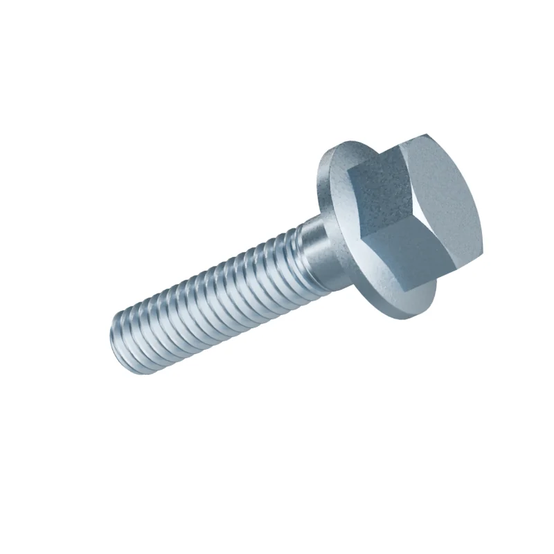Hexagon Flange Bolt with Serrated Flange DIN 6921 M6 × 25, zinc plated