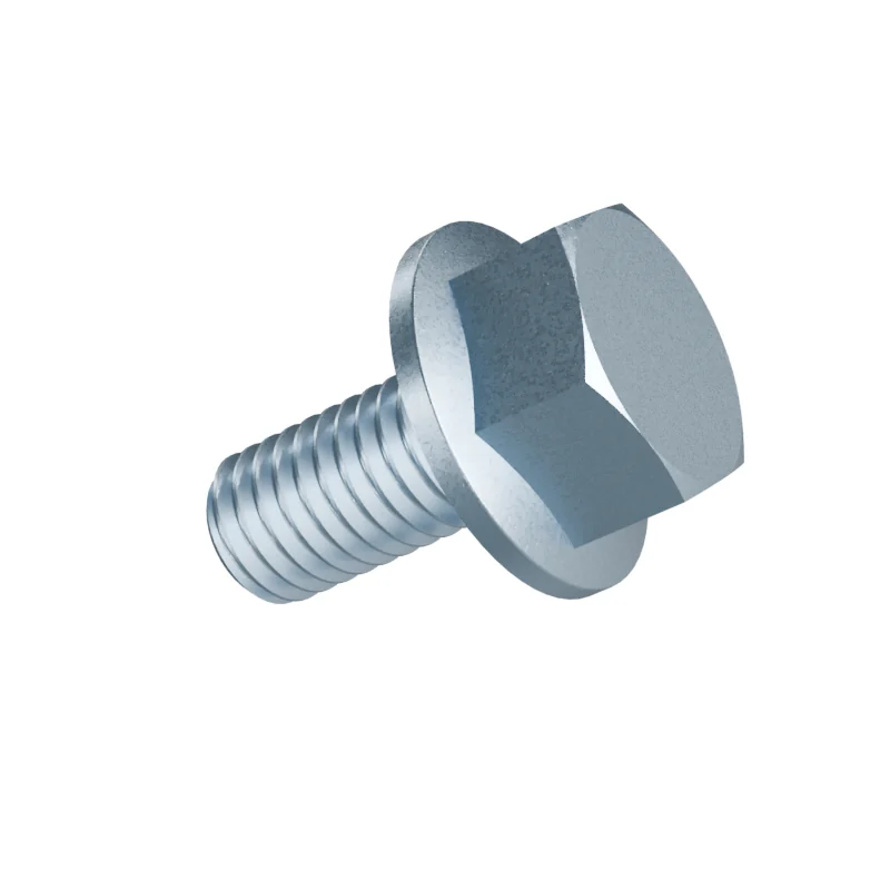 Hexagon Flange Bolt with Serrated Flange DIN 6921 M8 × 16, zinc plated