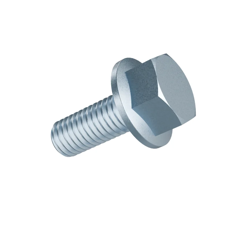 Hexagon Flange Bolt with Serrated Flange DIN 6921 M8 × 20, zinc plated