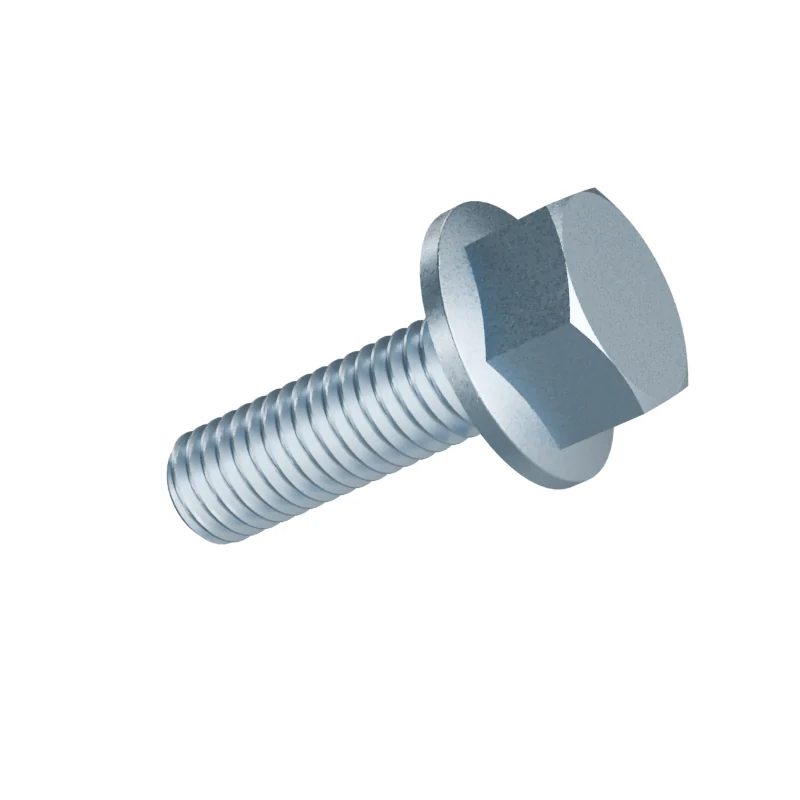 Hexagon Flange Bolt with Serrated Flange DIN 6921 M8 × 25, zinc plated