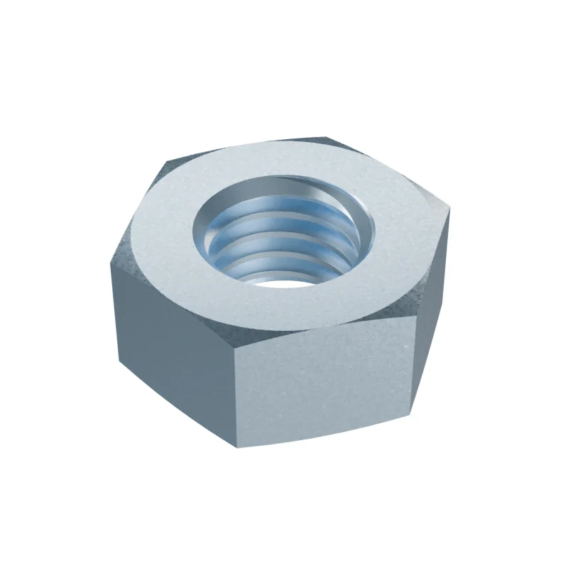 Hexagon Full Nut DIN 934 M10, zinc plated