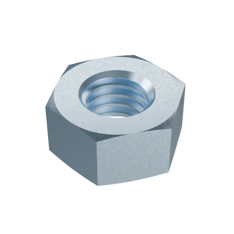 Hexagon Full Nut DIN 934 M6, zinc plated