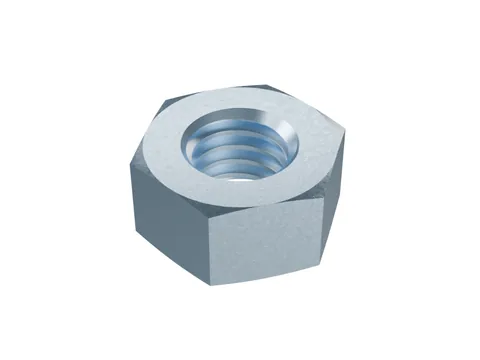 Hexagon Full Nut DIN 934 M6, zinc plated