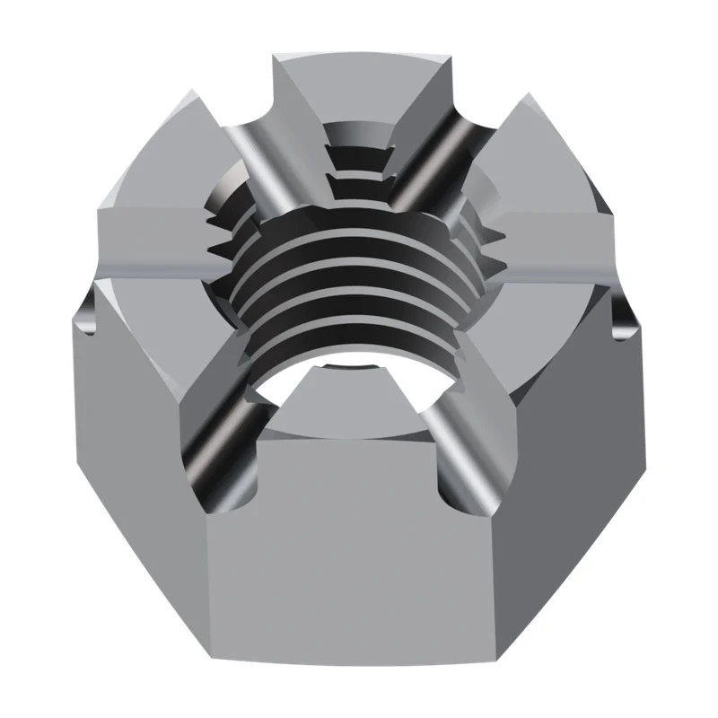 Hexagon Slotted and Castle Nut