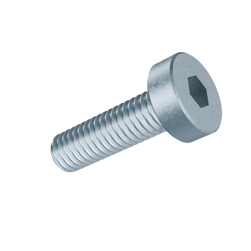 Hexagon Socket Head Cap Screw, Low Head DIN 7984 M3 × 10, zinc plated