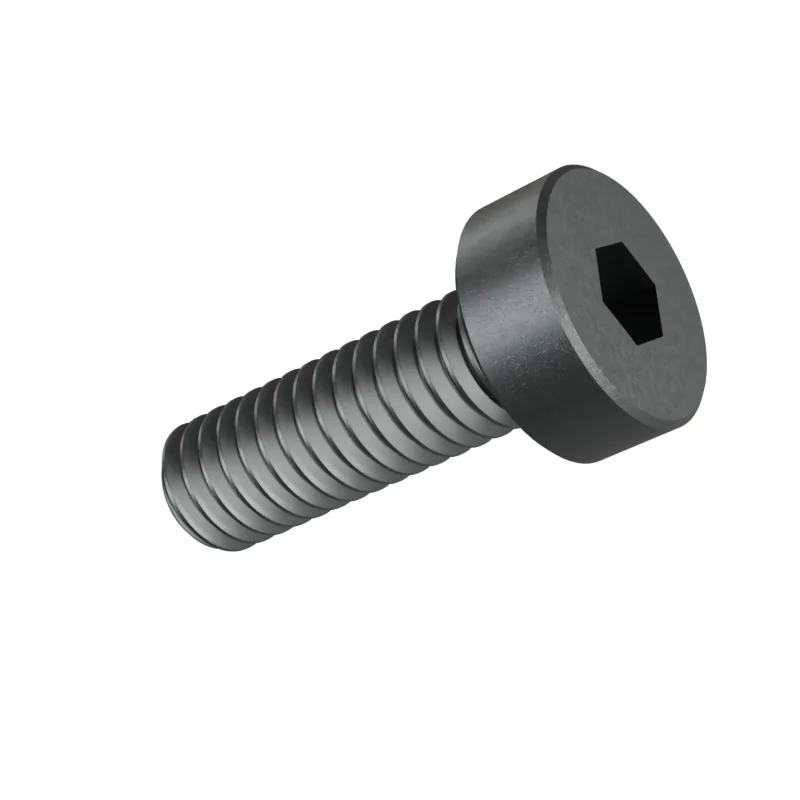 Hexagon Socket Head Cap Screw, Low Head DIN 7984 M4 × 12, plain steel