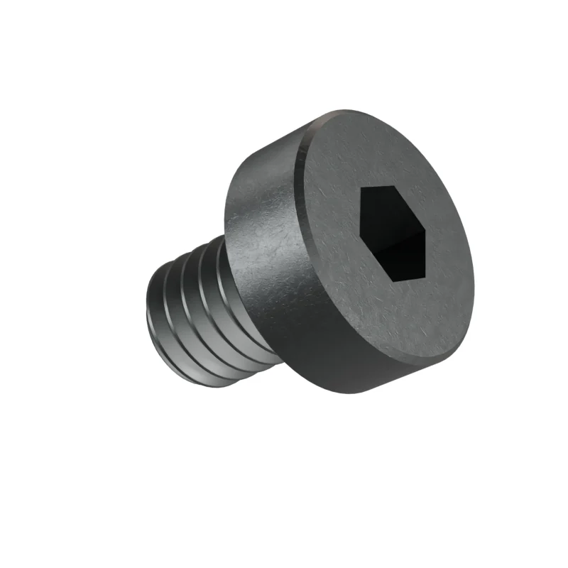 Hexagon Socket Head Cap Screw, Low Head DIN 7984 M4 × 5, plain steel