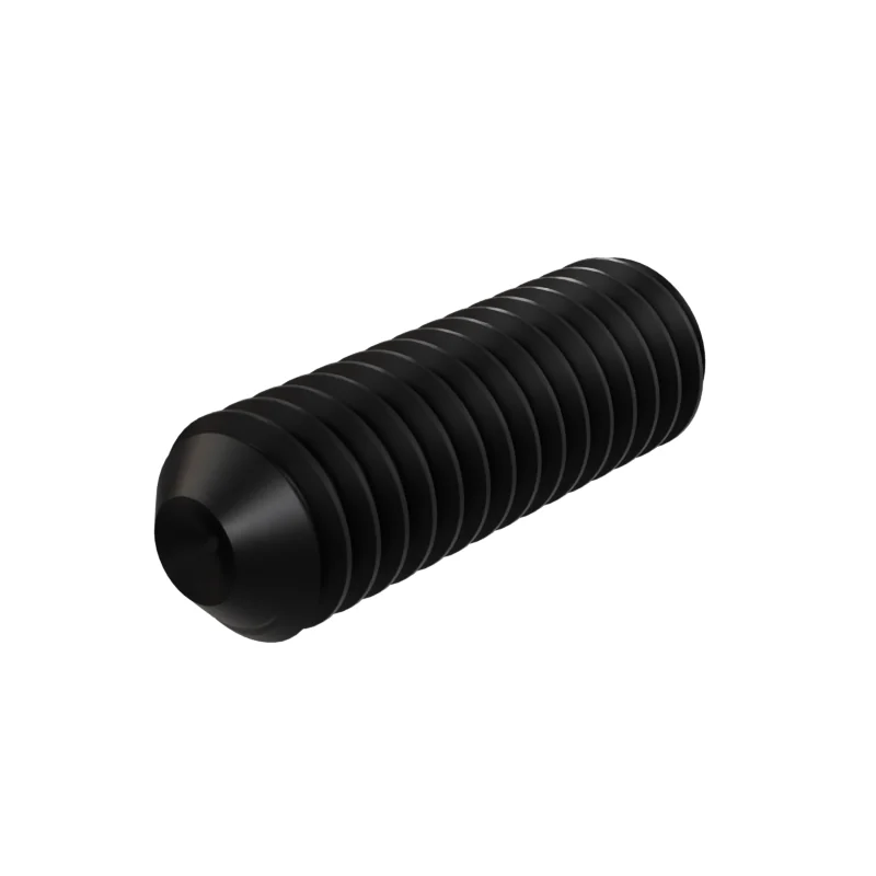 Hexagon Socket Set Screw, Cup Point DIN 916 M4 × 12, black oxide