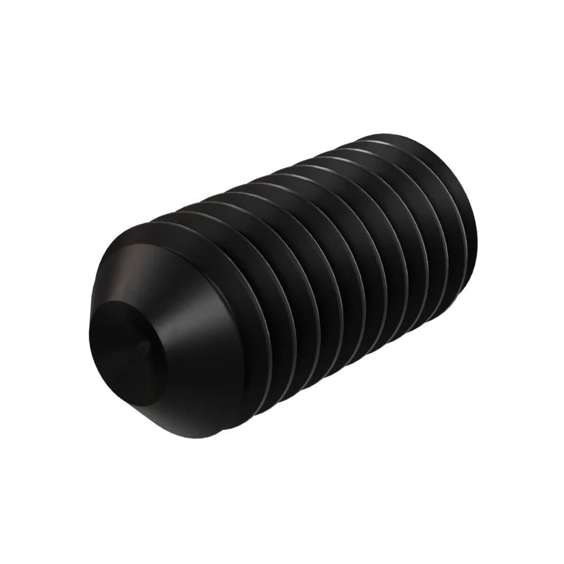 Hexagon Socket Set Screw, Cup Point DIN 916 M5 × 10, black oxide