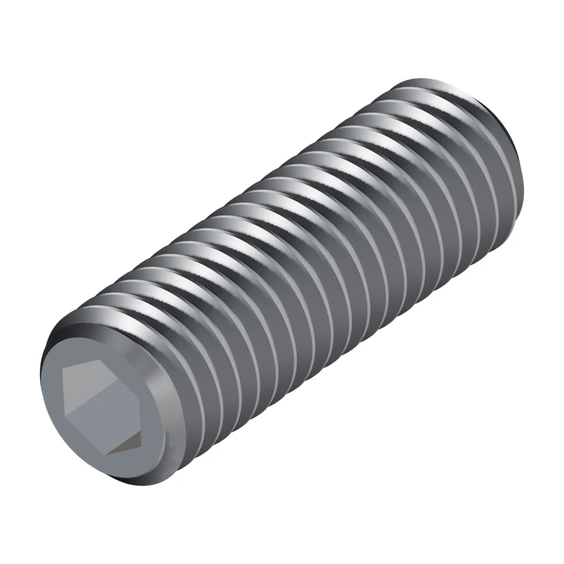 Hexagon Socket Set Screw, Flat Point