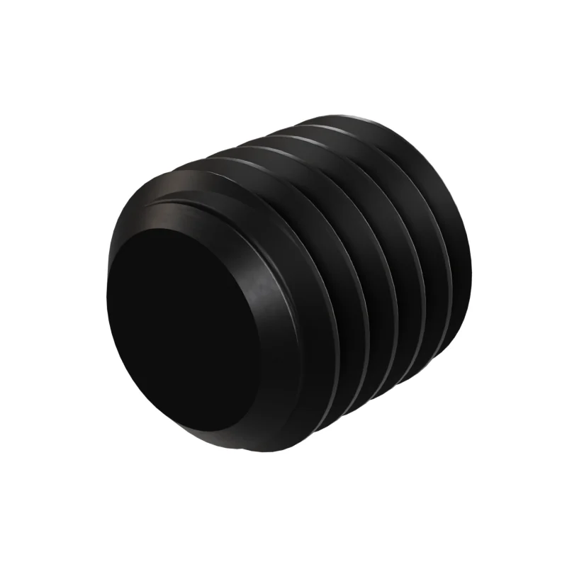 Hexagon Socket Set Screw, Flat Point DIN 913 M10x1.5-5g6g × 10, black oxide