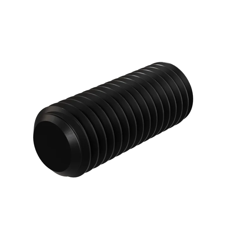 Hexagon Socket Set Screw, Flat Point DIN 913 M10 × 25, black oxide