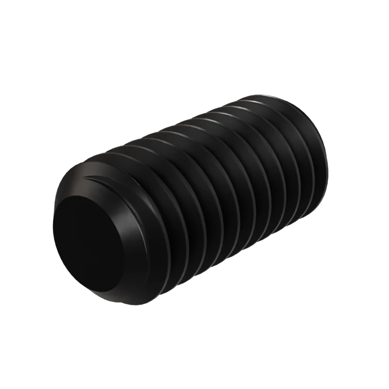 Hexagon Socket Set Screw, Flat Point DIN 913 M3 × 6, black oxide