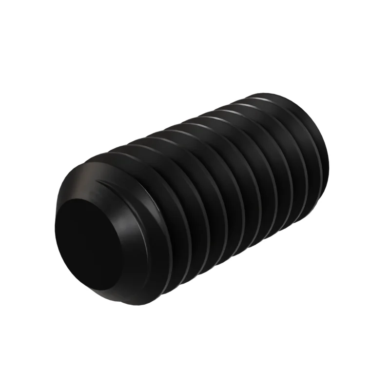 Hexagon Socket Set Screw, Flat Point DIN 913 M4 × 8, black oxide