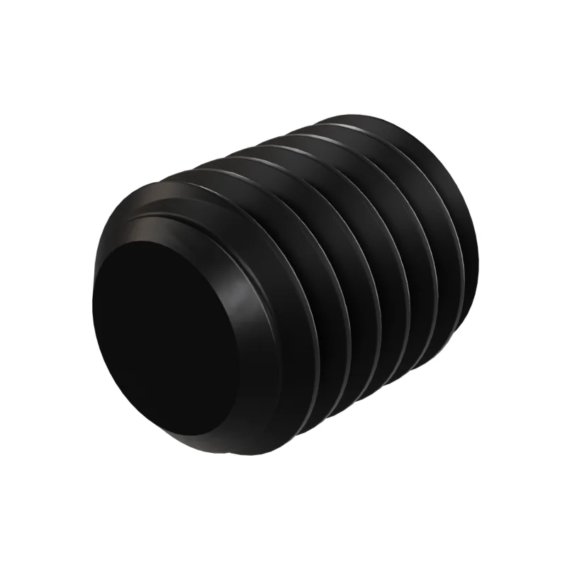 Hexagon Socket Set Screw, Flat Point DIN 913 M5 × 6, black oxide