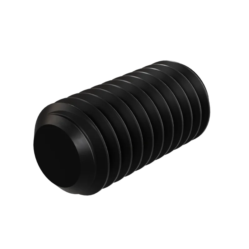 Hexagon Socket Set Screw, Flat Point DIN 913 M6 × 12, black oxide