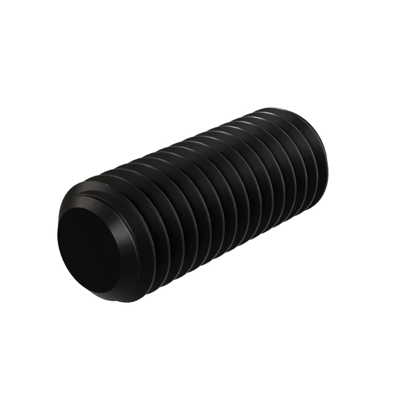 Hexagon Socket Set Screw, Flat Point DIN 913 M8 × 20, black oxide