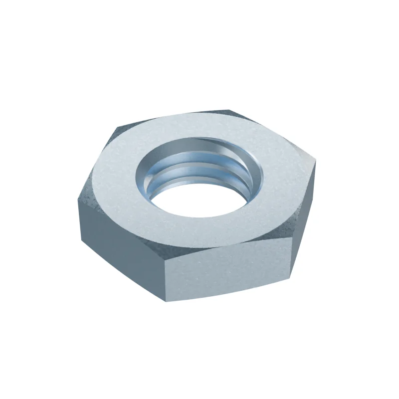 Hexagon Thin Nut, Chamfered DIN 439 M10, zinc plated