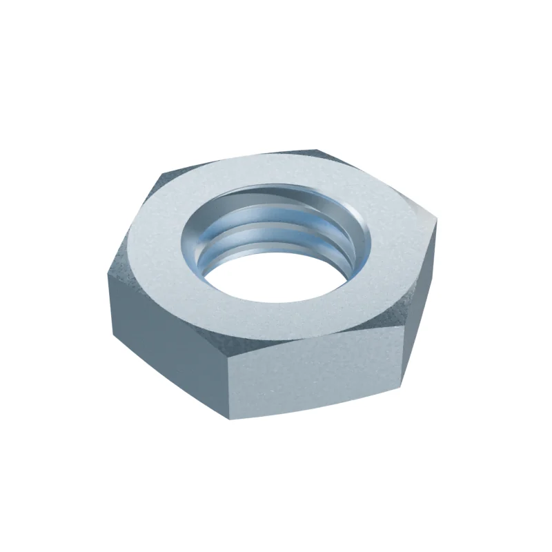 Hexagon Thin Nut, Chamfered DIN 439 M12, zinc plated