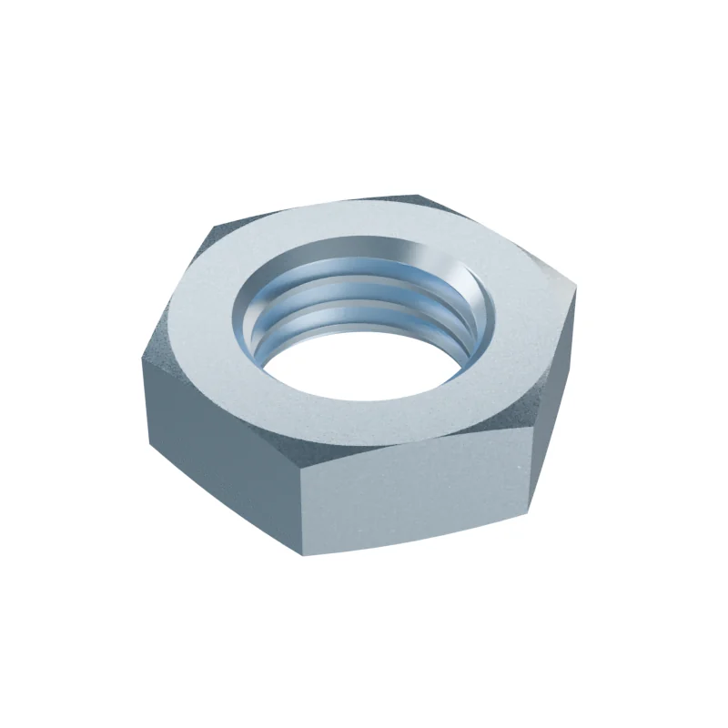 Hexagon Thin Nut, Chamfered DIN 439 M20, zinc plated