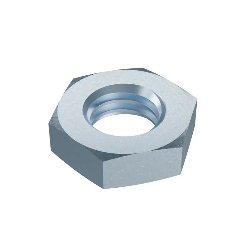 Hexagon Thin Nut, Chamfered DIN 439 M8, zinc plated
