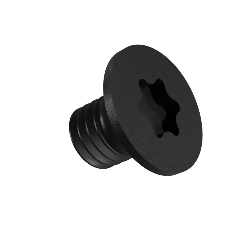 Hexalobular Socket Countersunk Flat Head Screw ISO 14581 M3 × 4, black oxide