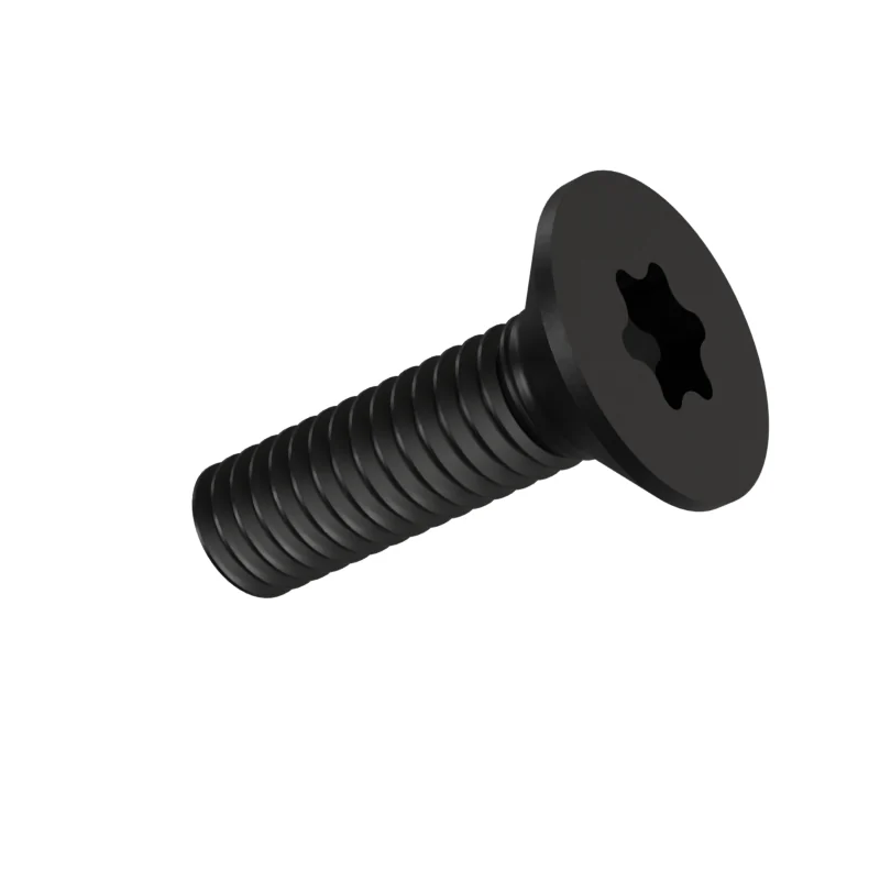 Hexalobular Socket Countersunk Flat Head Screw ISO 14581 M4 × 14, black oxide