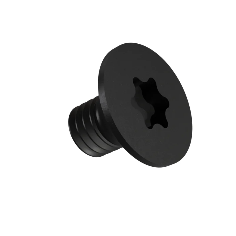 Hexalobular Socket Countersunk Flat Head Screw ISO 14581 M4 × 6, black oxide