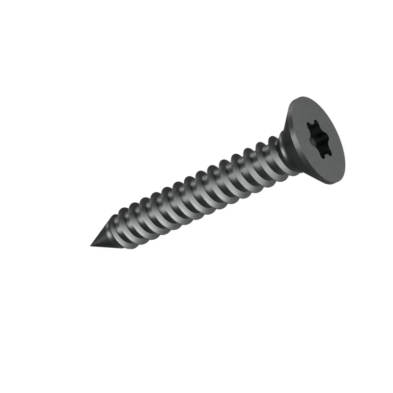 Hexalobular Socket Countersunk Head Tapping Screw ISO 14586 ST4.8 × 32, plain steel