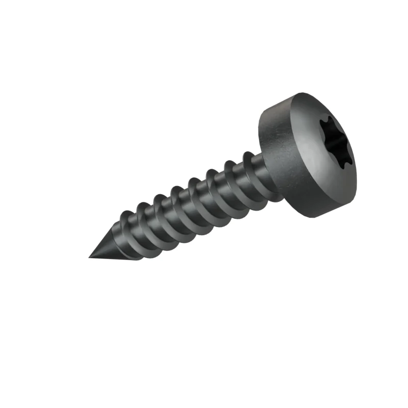 Hexalobular Socket Pan Head Tapping Screw ISO 14585 ST2.9 × 13, plain steel