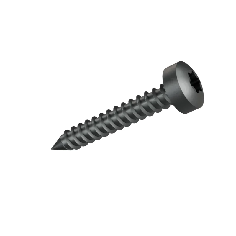 Hexalobular Socket Pan Head Tapping Screw ISO 14585 ST2.9 × 19, plain steel