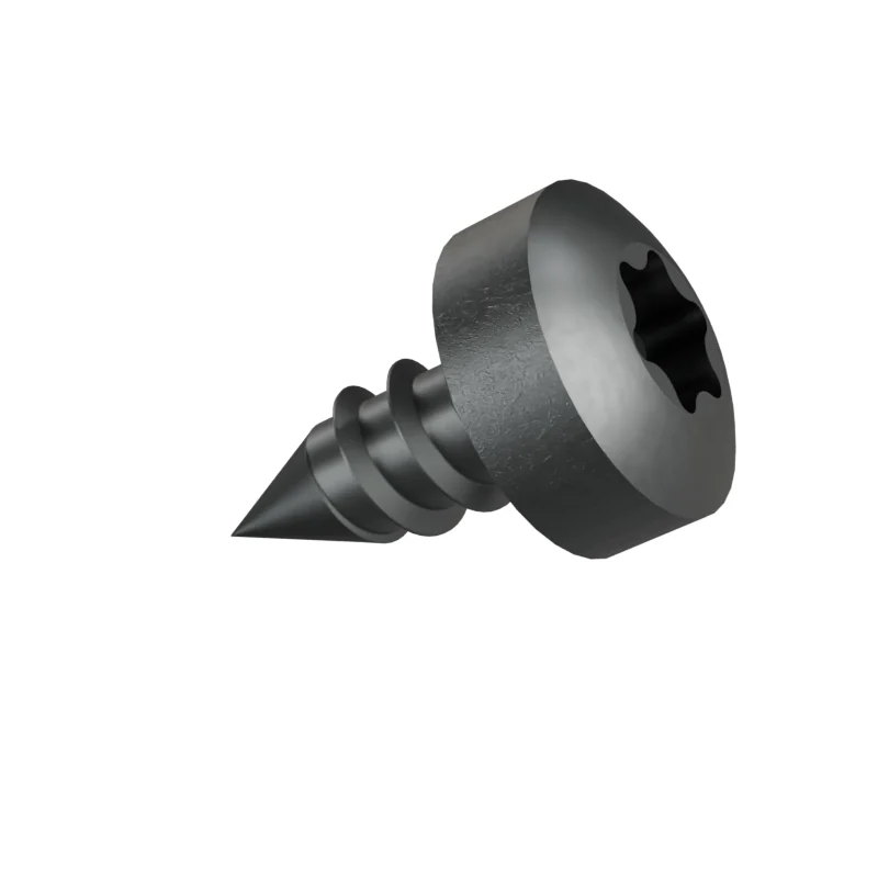 Hexalobular Socket Pan Head Tapping Screw ISO 14585 ST2.9 × 6.5, plain steel
