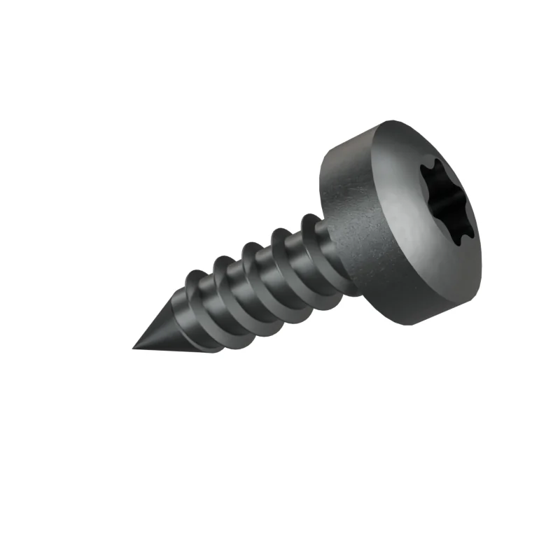 Hexalobular Socket Pan Head Tapping Screw ISO 14585 ST2.9 × 9.5, plain steel